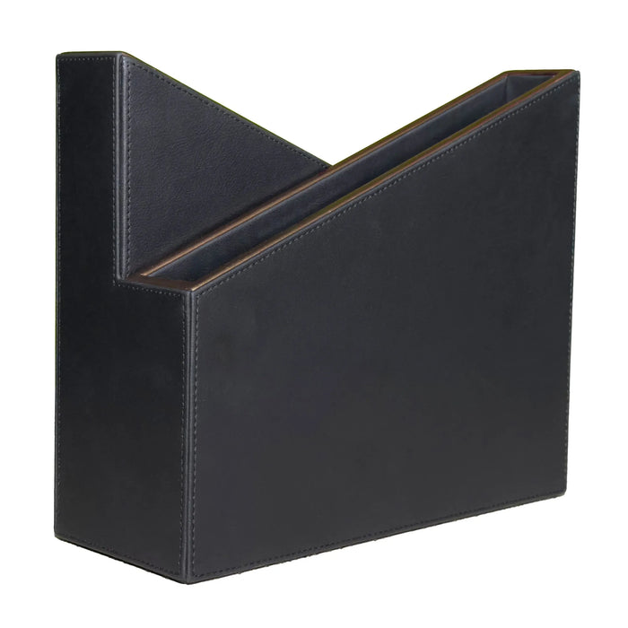 Modern Black Desk Organizer Set – Rose Gold & Vegan Leather