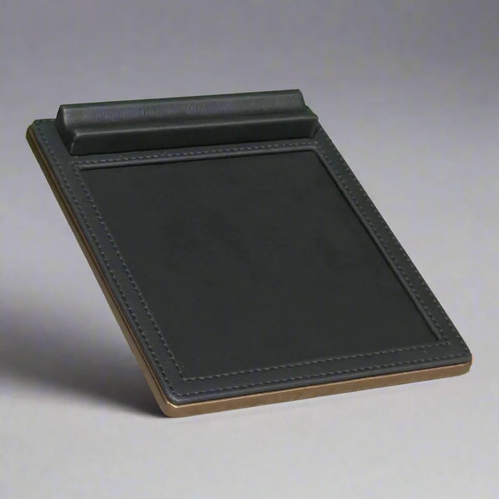 Modern Black Desk Organizer Set – Rose Gold & Vegan Leather