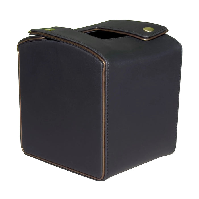 Modern Black Desk Organizer Set – Rose Gold & Vegan Leather