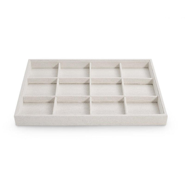 Linen Pendant Necklace Jewelry Multiple Display Tray