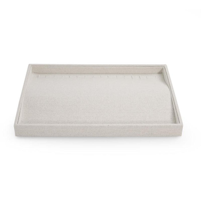 Linen Pendant Necklace Jewelry Multiple Display Tray