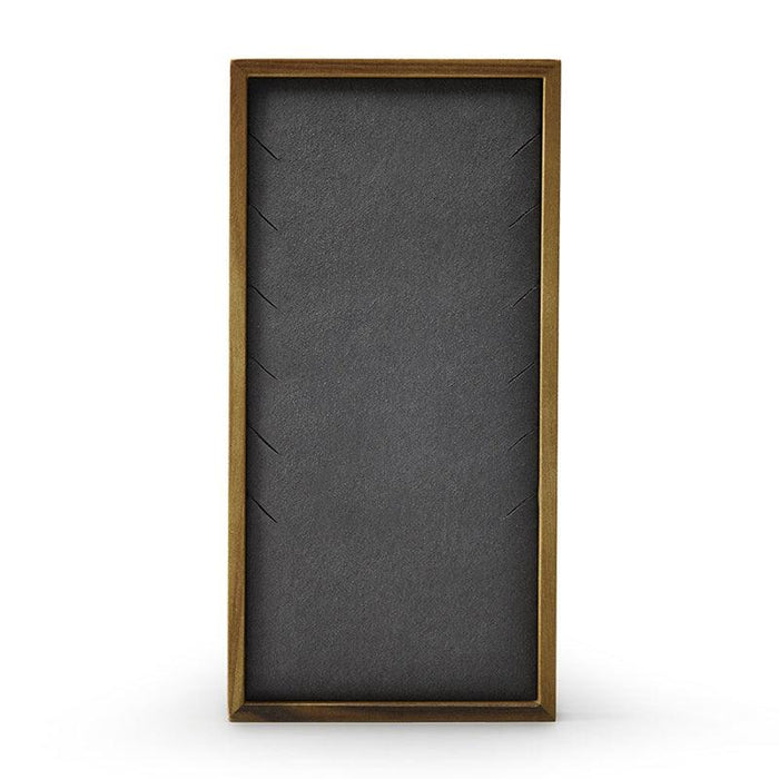 Solid Wood Ring Necklace Pendant Jewelry Display Stand Tray