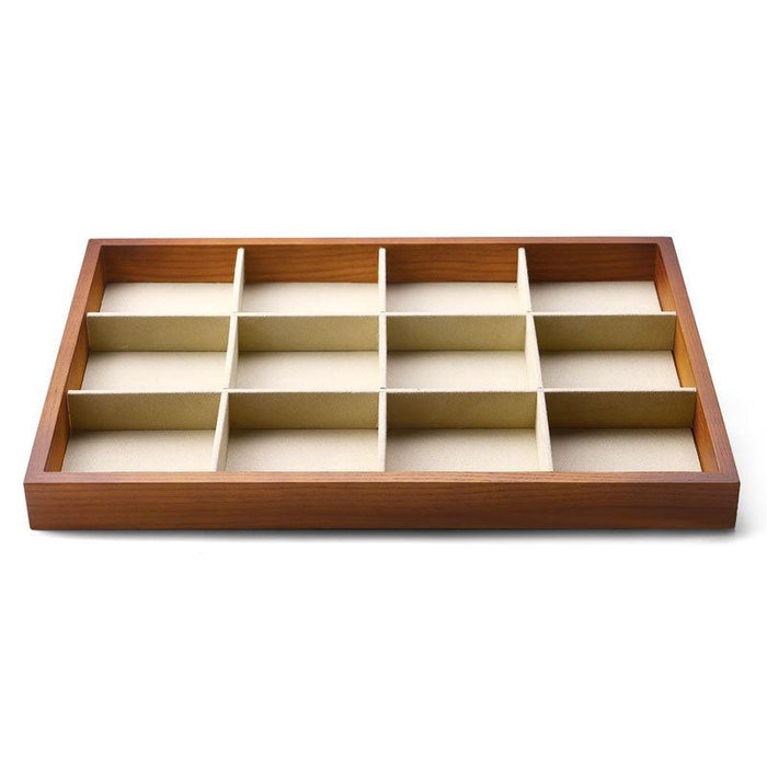 Stackable Solid Wood Jewelry Storage Display Tray
