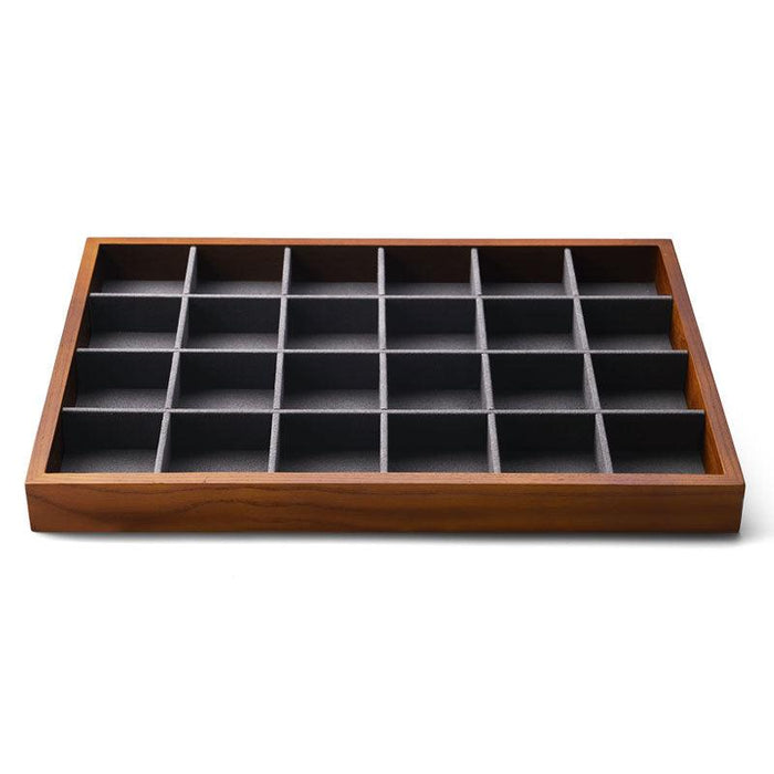 Stackable Solid Wood Jewelry Storage Display Tray