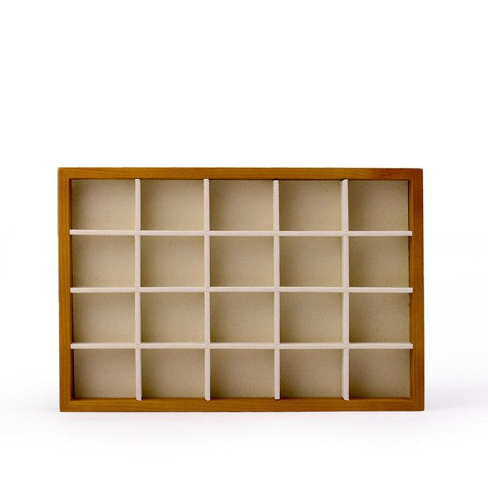 Wood Jewelry Display Showcase Tray Organizer