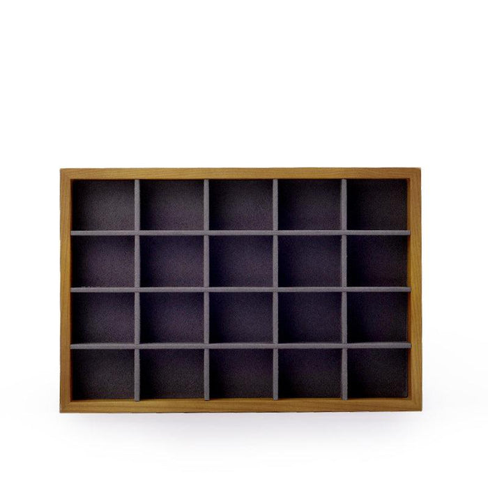 Wood Jewelry Display Showcase Tray Organizer