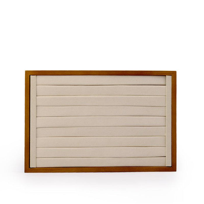 Wood Jewelry Display Showcase Tray Organizer