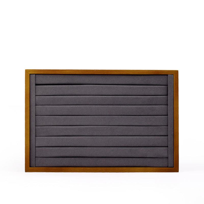 Wood Jewelry Display Showcase Tray Organizer