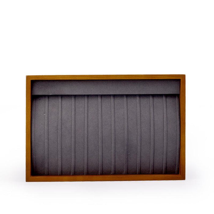 Wood Jewelry Display Showcase Tray Organizer