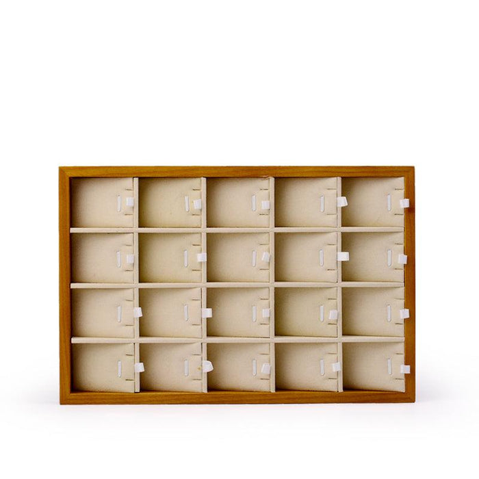 Wood Jewelry Display Showcase Tray Organizer