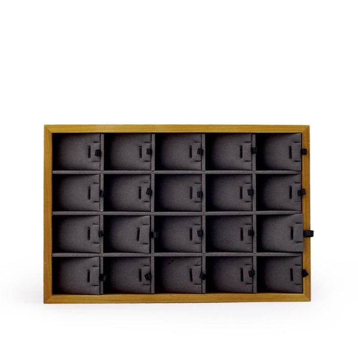 Wood Jewelry Display Showcase Tray Organizer