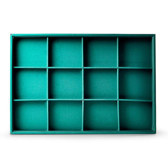 Luxury Green Leather Jewelry Display Tray