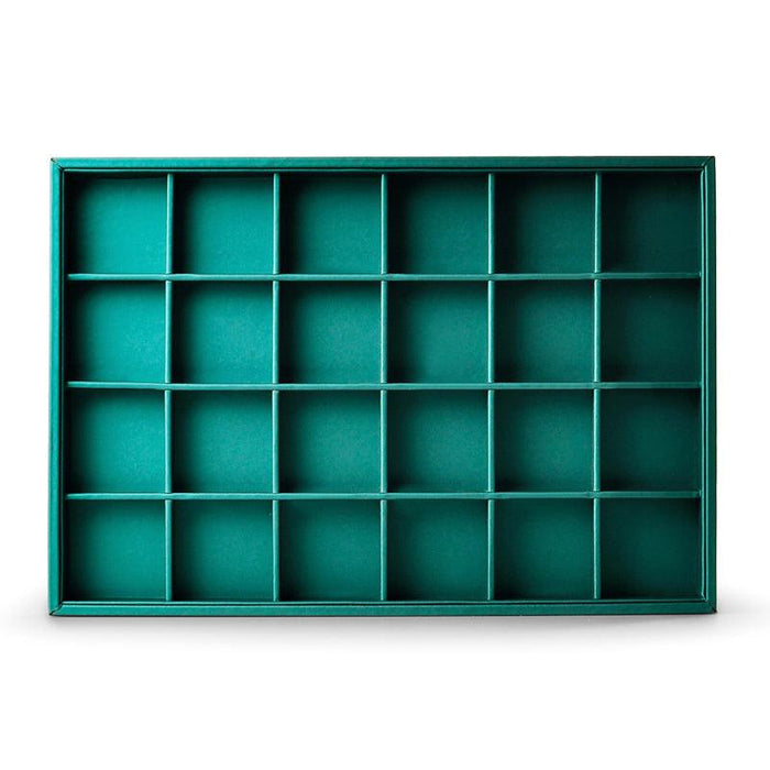 Luxury Green Leather Jewelry Display Tray