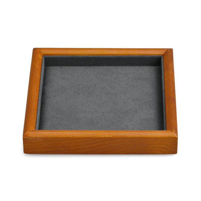 Square Wood Jewelry Storage Display Tray