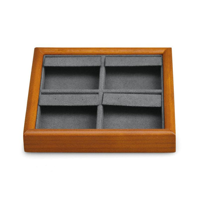 Square Wood Jewelry Storage Display Tray