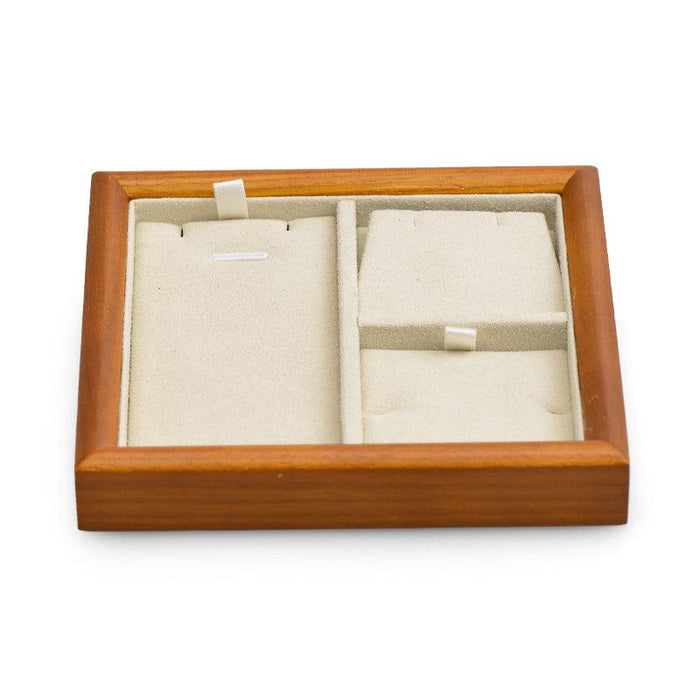 Square Wood Jewelry Storage Display Tray