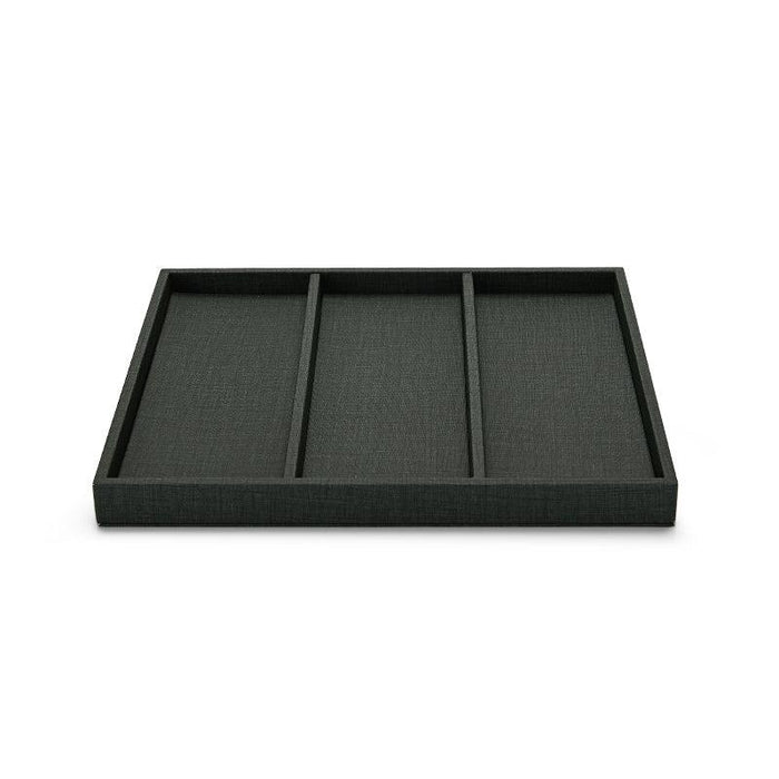 PU Leather 1:3 Compartment Jewelry Display Tray
