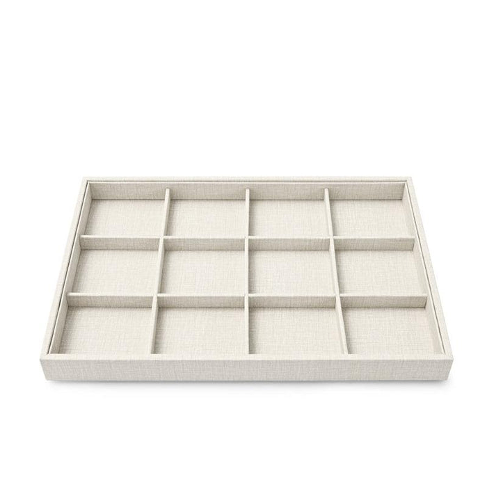 Stackable Style PU Leather Jewelry Display Tray