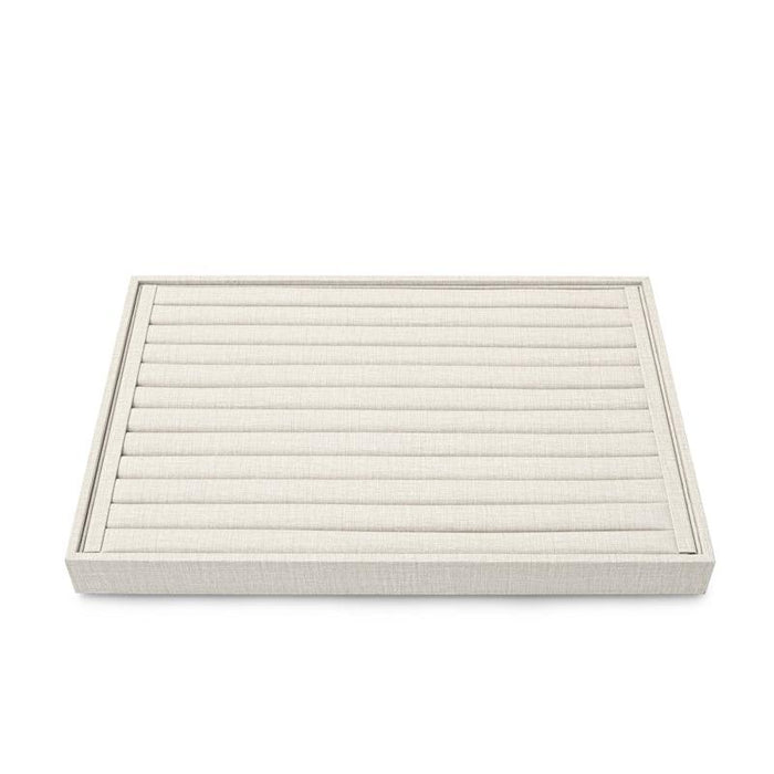 Stackable Style PU Leather Jewelry Display Tray
