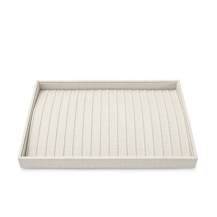 Stackable Style PU Leather Jewelry Display Tray