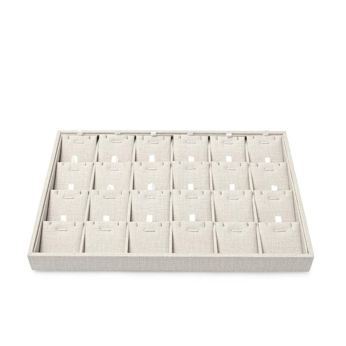Stackable Style PU Leather Jewelry Display Tray
