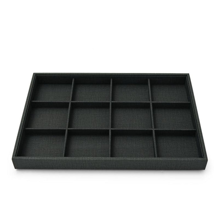Stackable Style PU Leather Jewelry Display Tray