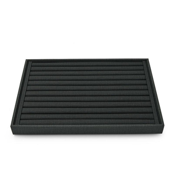 Stackable Style PU Leather Jewelry Display Tray