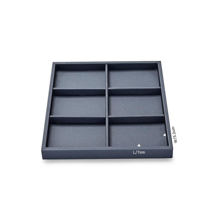Luxury DIY Jewelry Display Tray Metal PU Leather