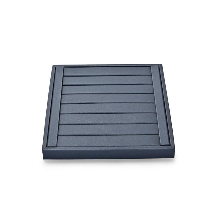 Luxury DIY Jewelry Display Tray Metal PU Leather