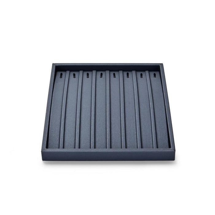 Luxury DIY Jewelry Display Tray Metal PU Leather