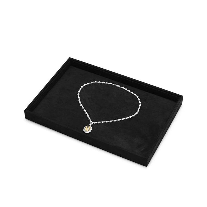 New Combination Black Microfiber Jewelry Display Tray