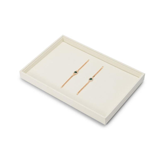 New Combination Beige Microfiber Jewelry Display Tray