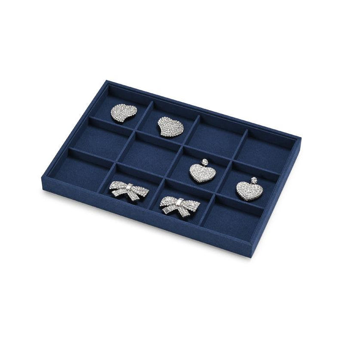 New Combination Blue Microfiber Jewelry Display Tray