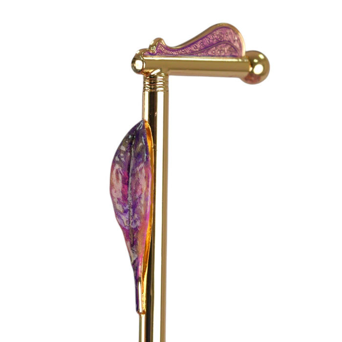 Luxury Blushing Elegance Pink Umbrella with Floral Accents