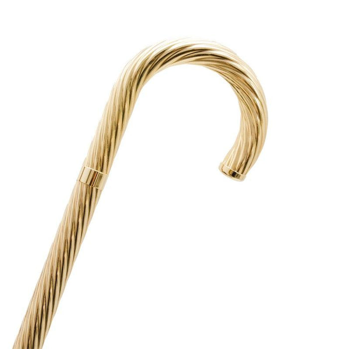 Luxury Tourist Style Walking Cane Swarovski® - Brass Jeweled