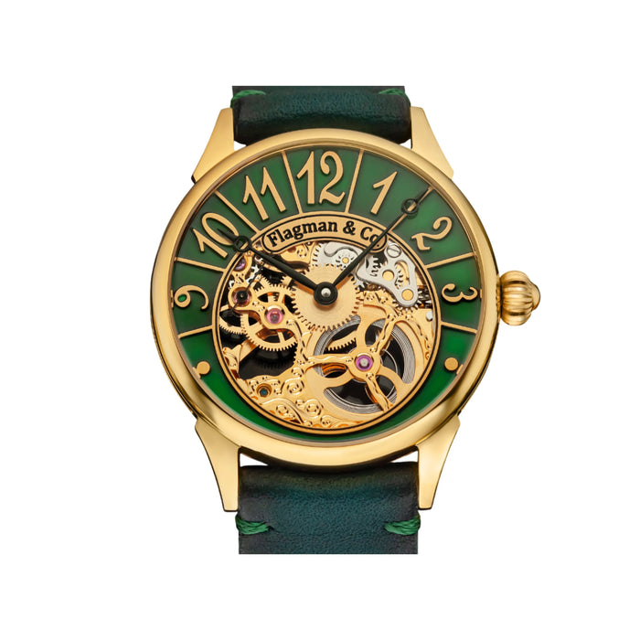 Custom Skeleton Steampunk Mechanical Luxury Watch for Men