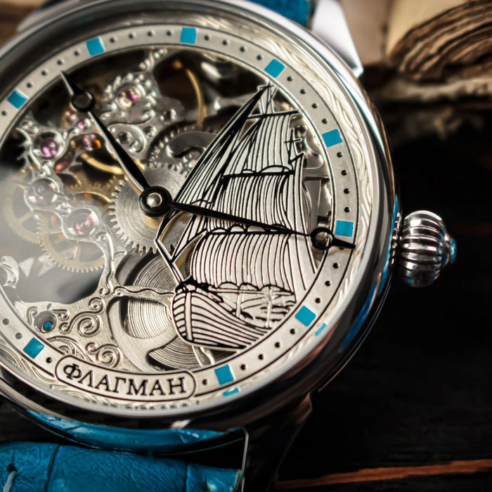 Handmade Skeleton Mechanical Watch – Custom Steampunk Design