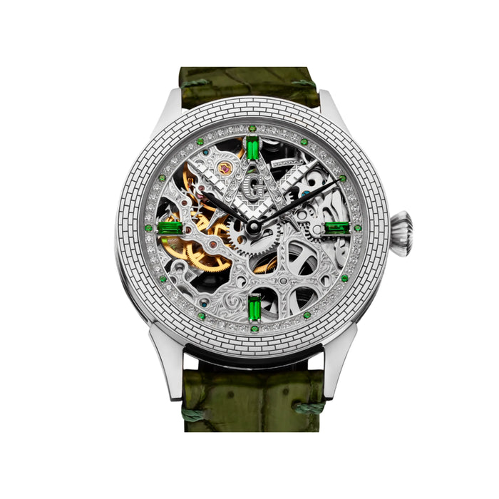 Handmade Men's Skeleton Watch – Unique Mechanical Timepiece