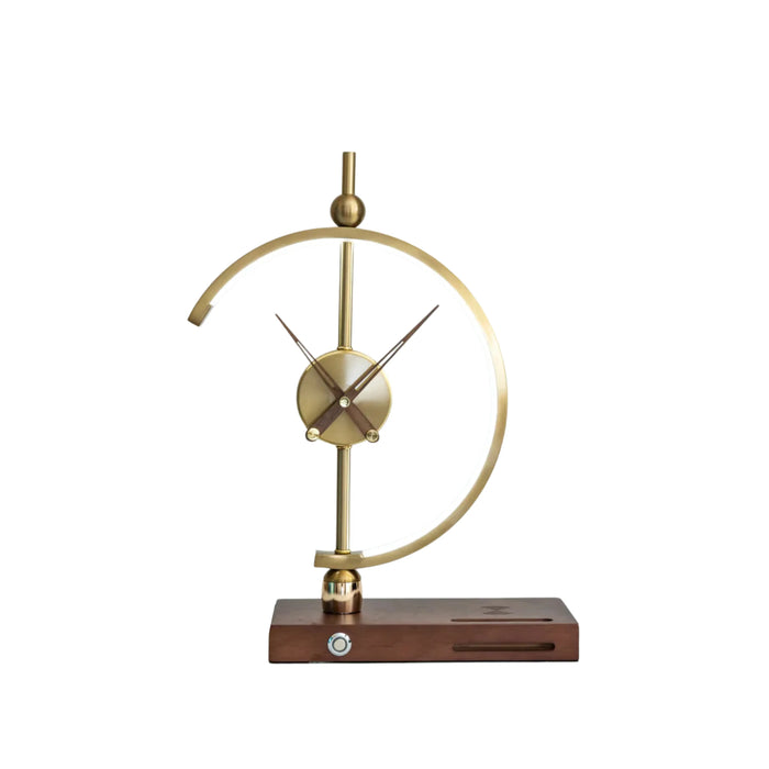Designer Clock-Work Lamp with Wireless Charging
