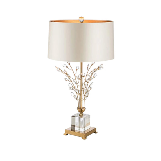 Elegant Premium Quality Crystal White Table Lamp