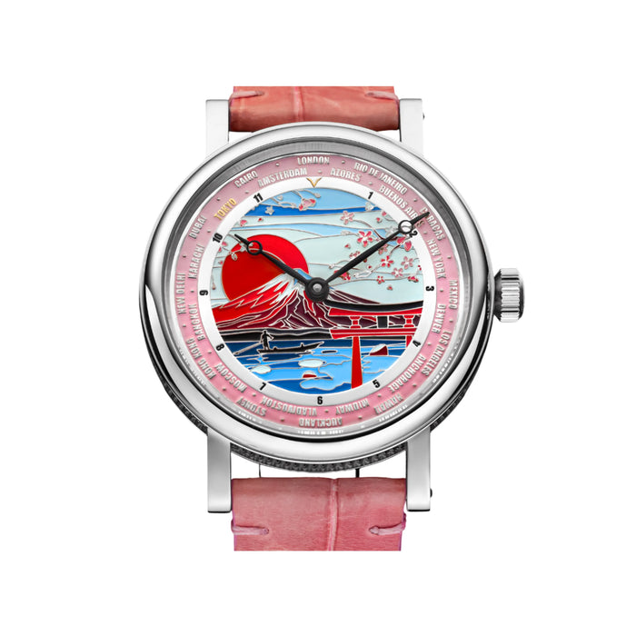 Handmade Mechanical Watch – Tokyo Art Deco Cities Unisex Timepiece