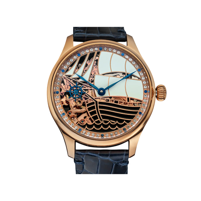Handmade Skeleton Steampunk Mechanical Watch – Men's Unique Timepiece