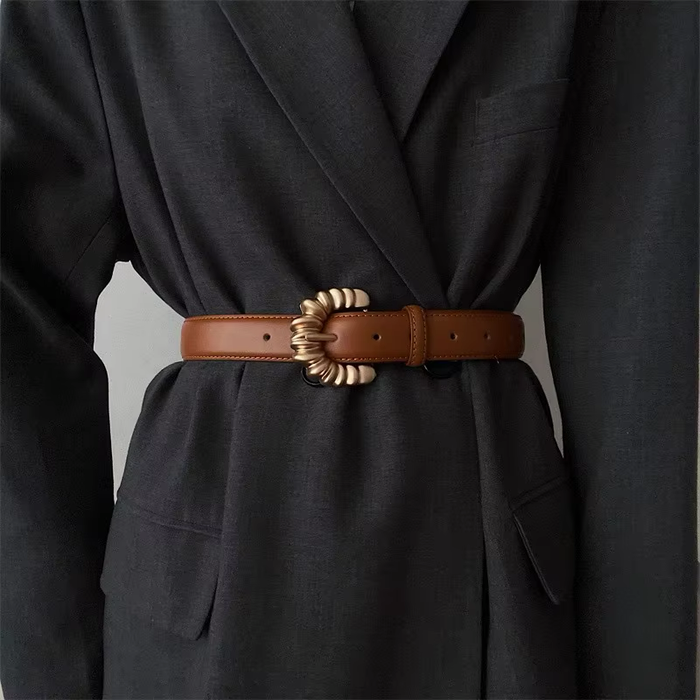 Designer Vintage Leather Belt For Women, Jila Model