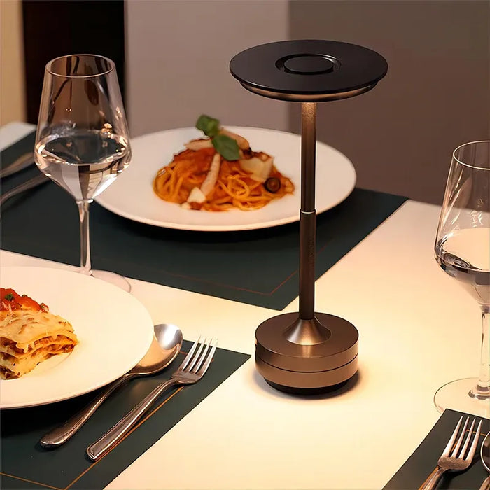 Exclusive Elegant Disk Shape Touch Table Lamp