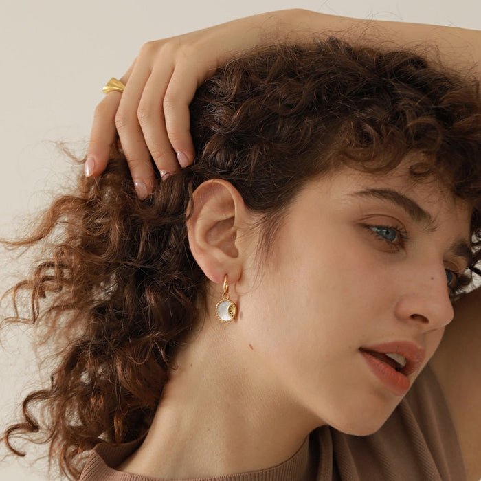 Moon Design Earrings