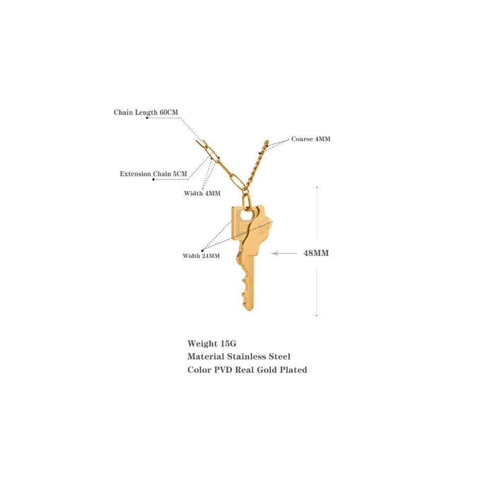 Key Design Necklace for Lady