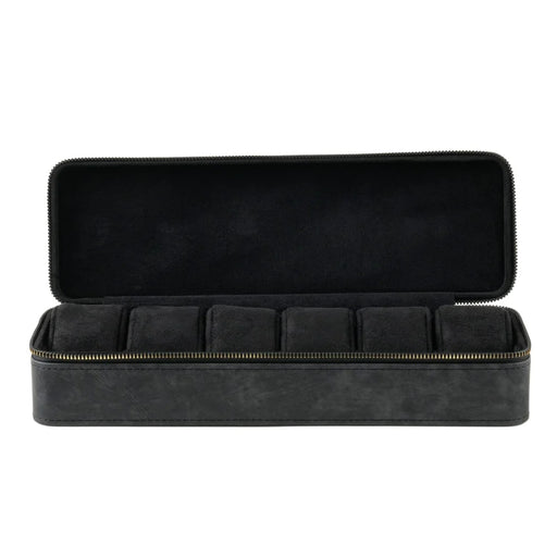 Luxury Watch Case with Logo – Gloss PU, 6/12 Slots, Scratchproof