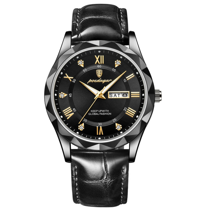 VALCERO® Men´s Luxury Golden and Silver Watch