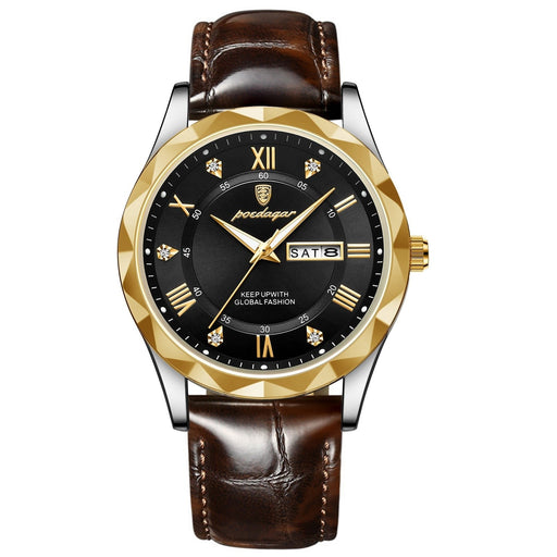 VALCERO® Men´s Luxury Golden and Silver Watch