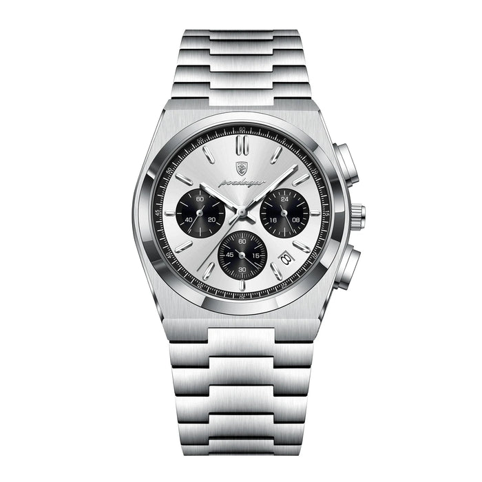 ASTERA® Luxury Date Chronograph Steel Watch